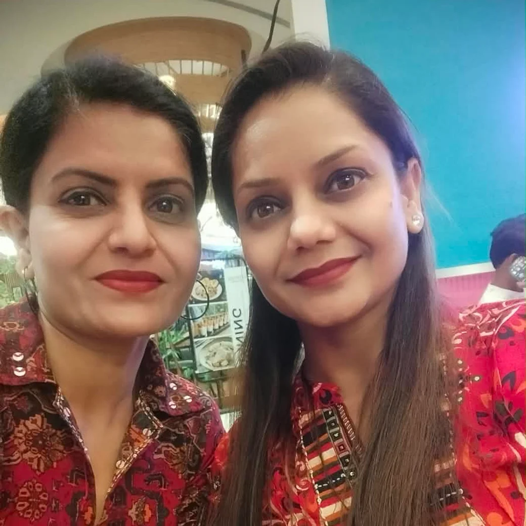 The two women who run Swad Gharcha